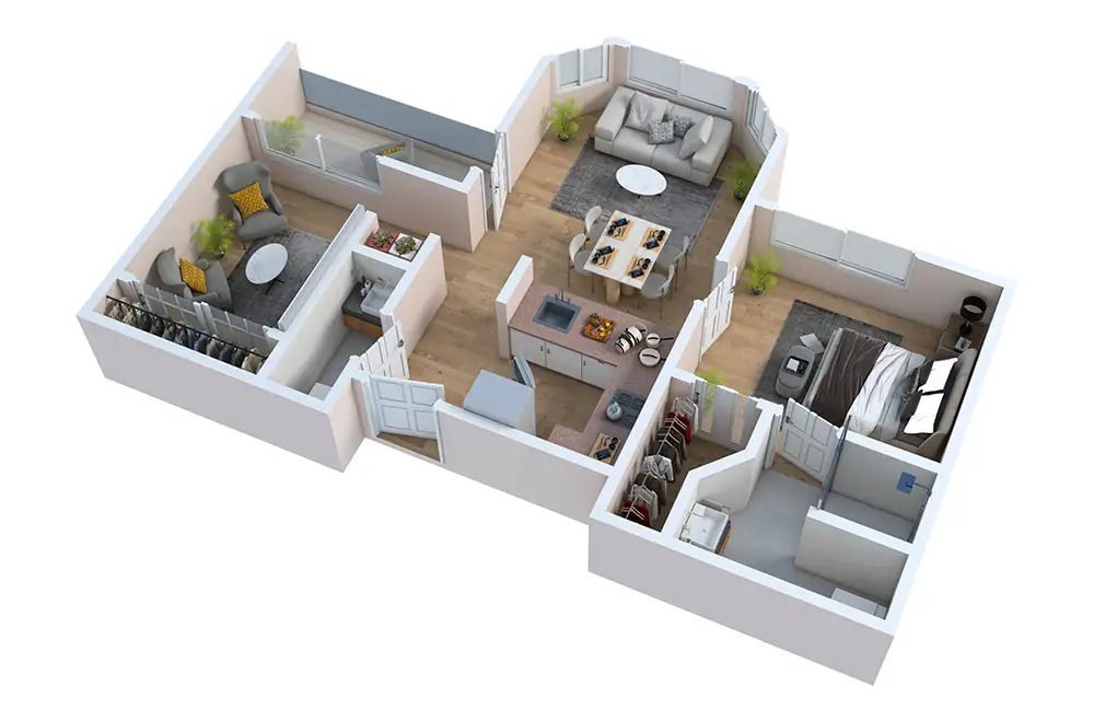 Assisted<br />One Bedroom with Den Assisted<br />One Bedroom with Den